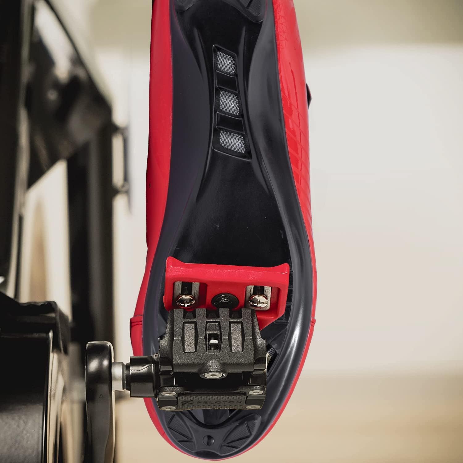 HH HILAND Unisex Wide Cycling Shoes Compatible with Delta/SPD Cleats-3 Straps-Clip in Road/Mountain/Indoor Bike Shoes for Mens and Womens Red
