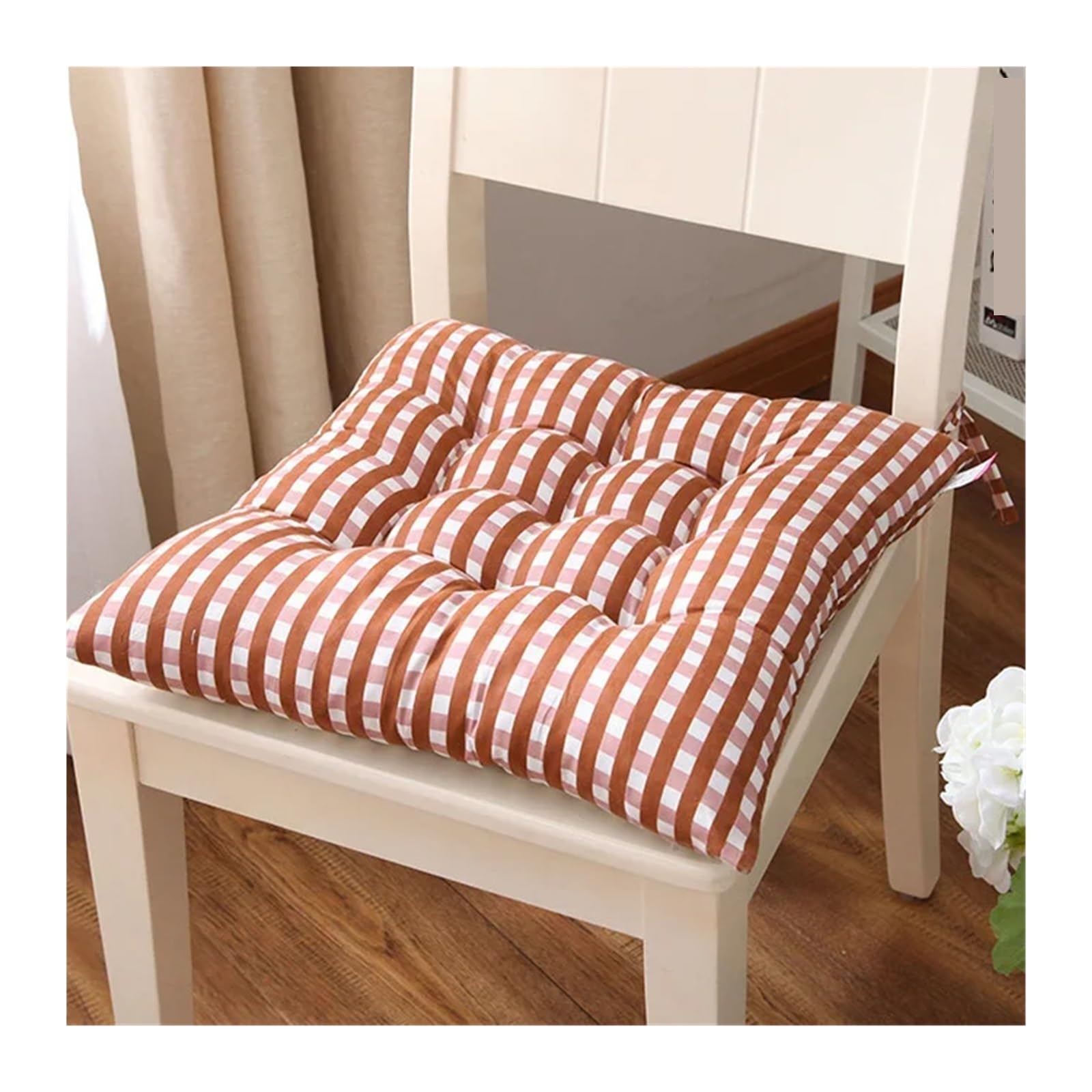 VMDVBNA chair cushions 40x40cm Dining Chair Printed Tatami Thick Square Soft and Comfortable Cushion for home(Color4)
