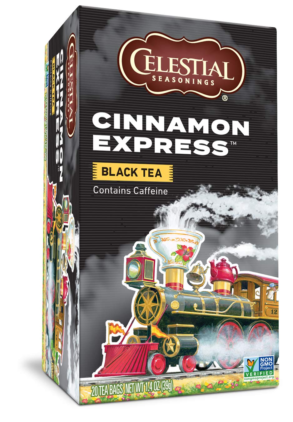 Celestial Seasonings Black Tea, Cinnamon Express, 20 Count (Pack of 6) (Packaging May Vary)