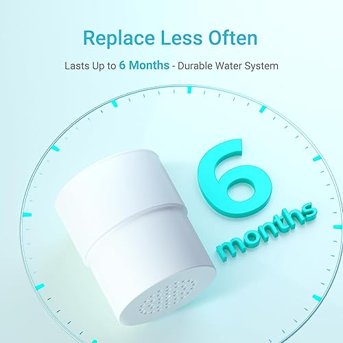 Miniatura 6 de AQUA CREST Filtro de ducha de repuesto para JOLIE FILTERED SHOWERHEAD, cartucho de repuesto de filtro de ducha de alta presión para cabello y piel