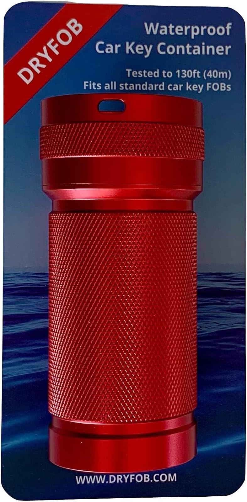 Waterproof PLB or Car Key Container Scuba Rated to 1,200ft (365m) | Rugged Aluminum, Dual O-rings