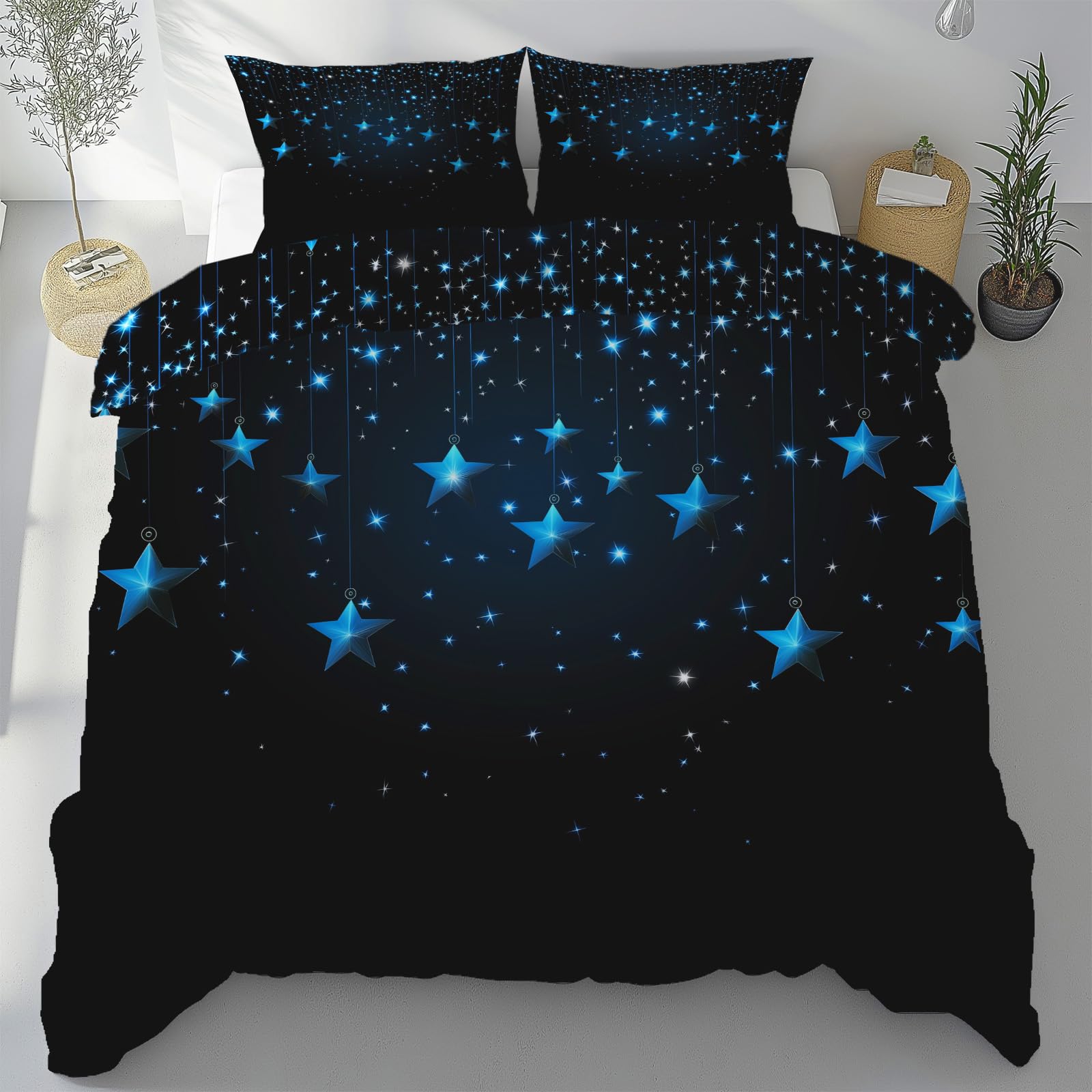 Housse de couette microfibre avec fermeture éclair parure de lit 240x260 cm finie la corvée
