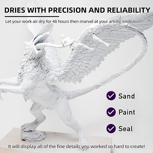 Miniatura 7 de Arcilla de espuma moldeable para cosplay en colores azules (10.58 oz), alta densidad y calidad para diseños intrincados, se seca al aire a la