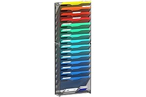 samstar 16 Tier Wall File Organizer Hanging Wall File Holder Wall Mount...