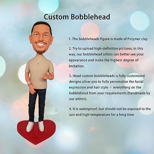 Miniatura 5 de Muñeca personalizada de Bobble-Heads personalizada, uniforme de bombero, cabeza de bobble personalizada, figuras de cabeza Bobble hechas a mano,