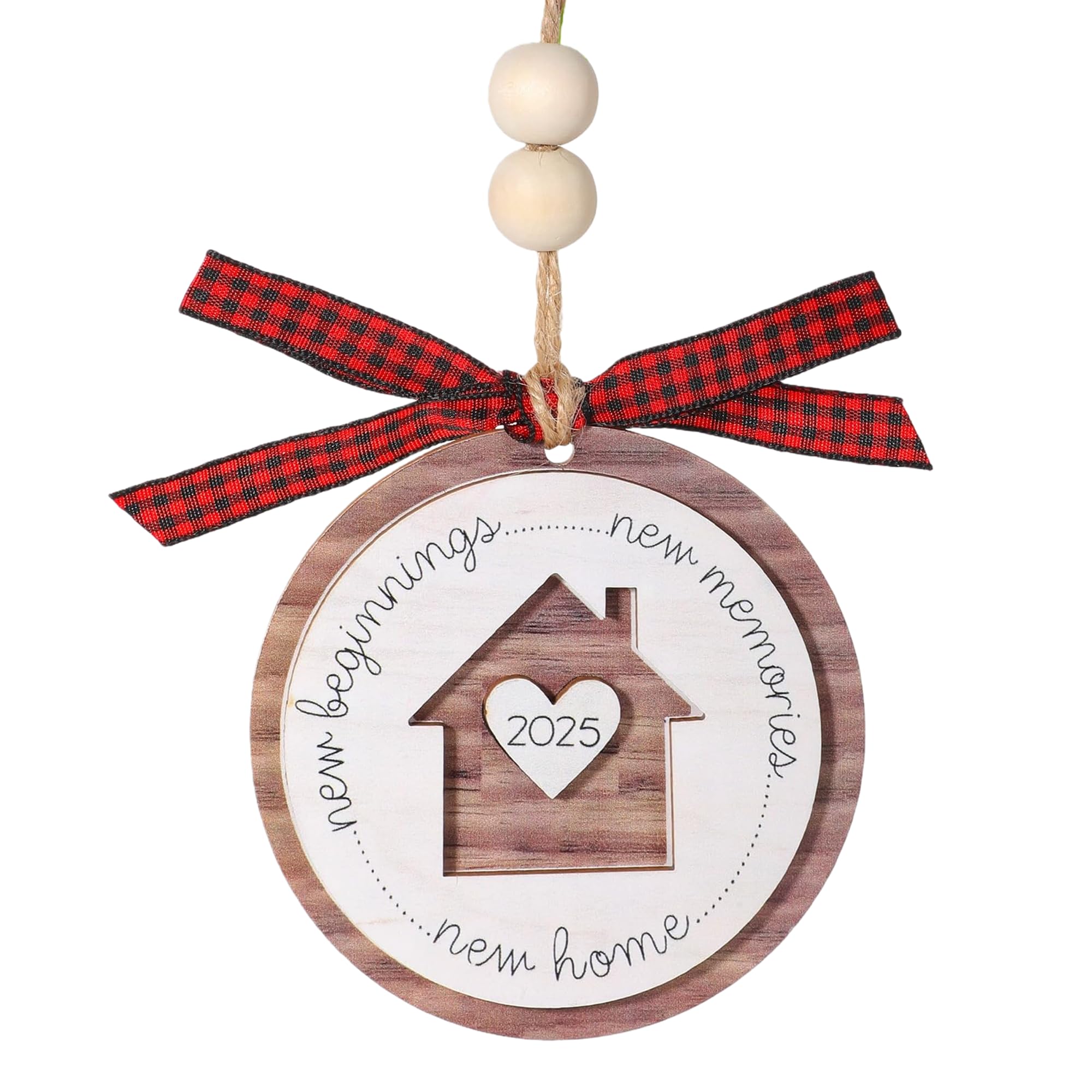 Tivleed New Home Gifts House Warming Gifts Housewarming Gift Hanging Ornaments for Women, Couples&Homeowners Elegant Wooden Home Decor with Circular Design, Multi-Style Hooks