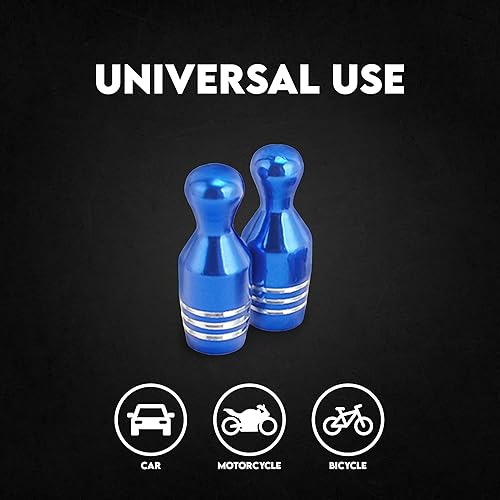 Miniatura 121 de Tapones para válvulas de neumáticos de automóvil, 4 unidades, cubiertas universales para vástagos, juego de tapas de válvula de neumático