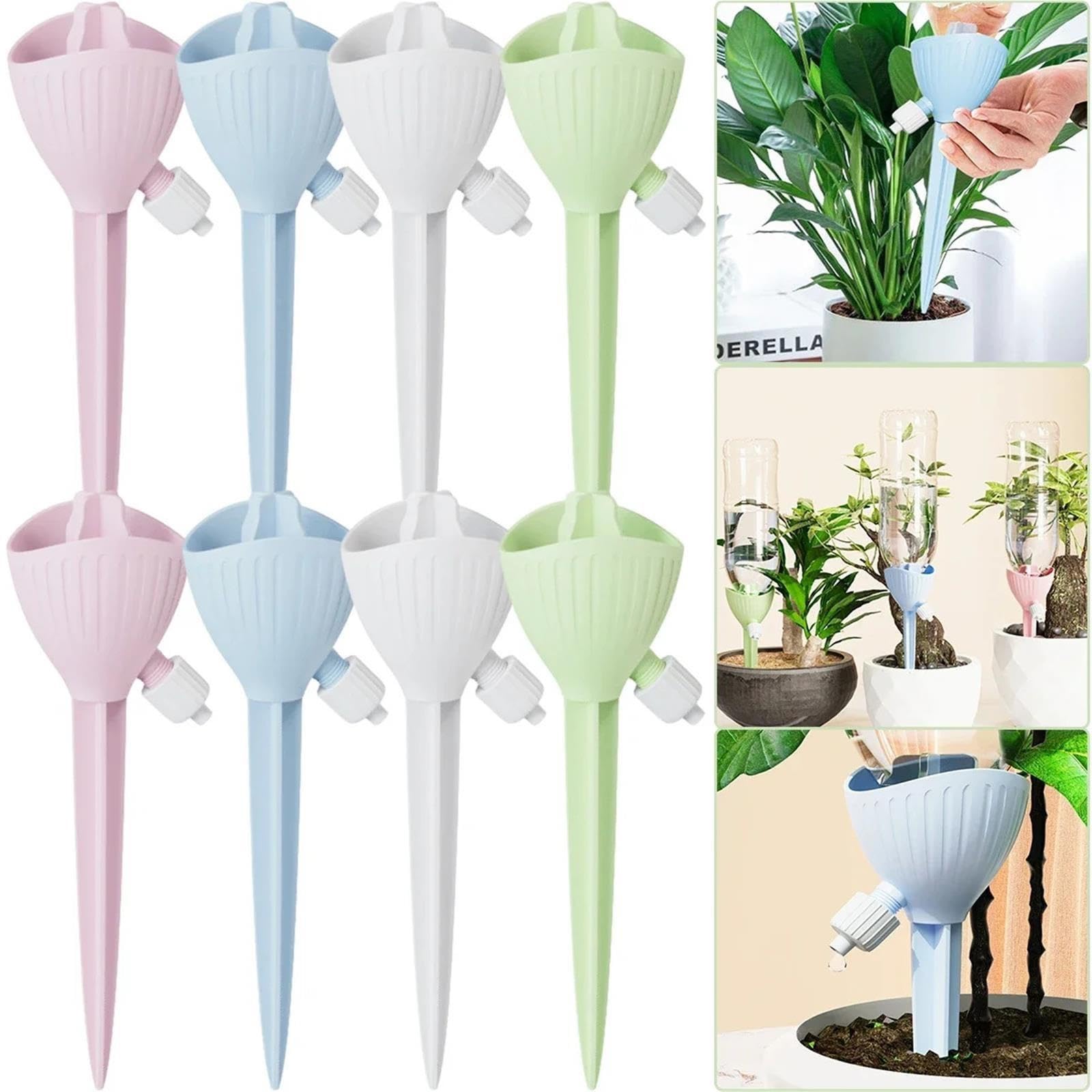 Cônes pour arrosage Système d'irrigation goutte à automatique, arrosage des plantes fleurs(10pcs Green)