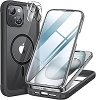 Vista 58 de Miracase Funda magnética para iPhone 15 Pro Max de 6.7 pulgadas [compatible con Magsafe], funda de cuerpo completo a prueba de caídas para iPhone 15