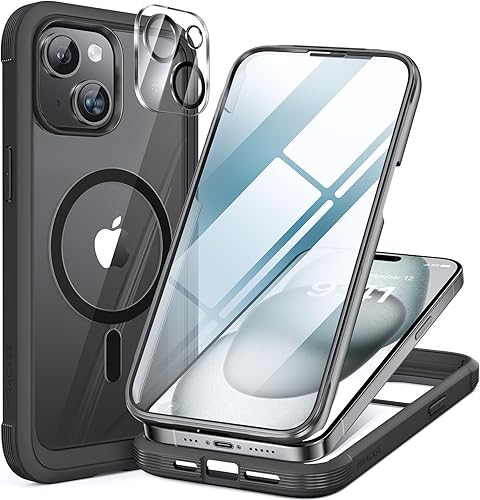 Miniatura 58 de Miracase Funda para iPhone SE de 3ª/2ª generación 2022 2020 de cuerpo completo con protector de pantalla de vidrio integrado, resistente protección