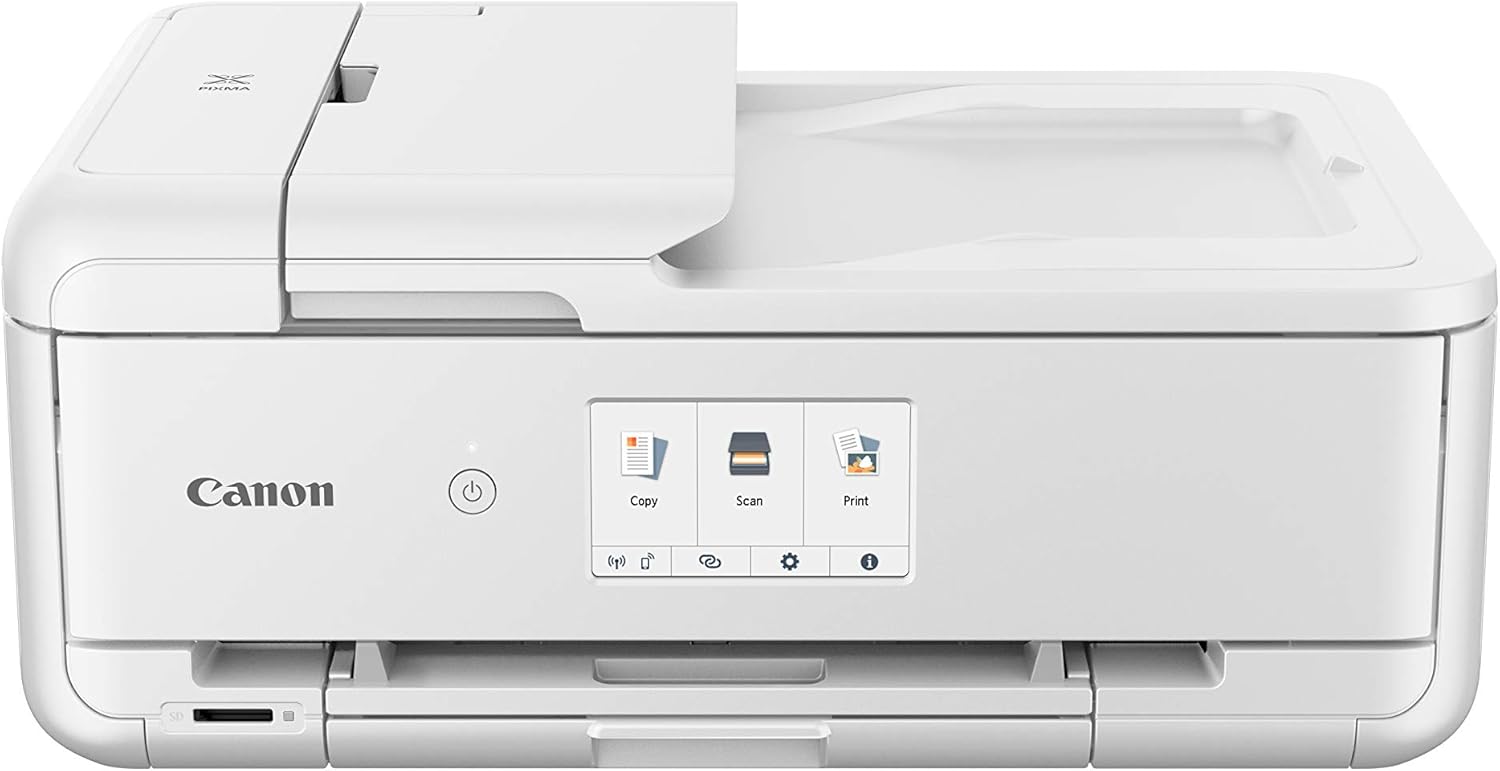 Canon Pixma TS9551C - Impresora multifunción, 4800 x 1200 PPP, LCD de 10.8 cm, Blanco