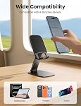Lamicall Ultra-Thin Support de téléphone portable- [Hauteur réglable] Support de bureau pliable, Support mobile pour bureau, Accessoires de bureau pour iPhone 13 14 15 16 17 Pro Max Air, Galaxy S25, Cadeau de maman