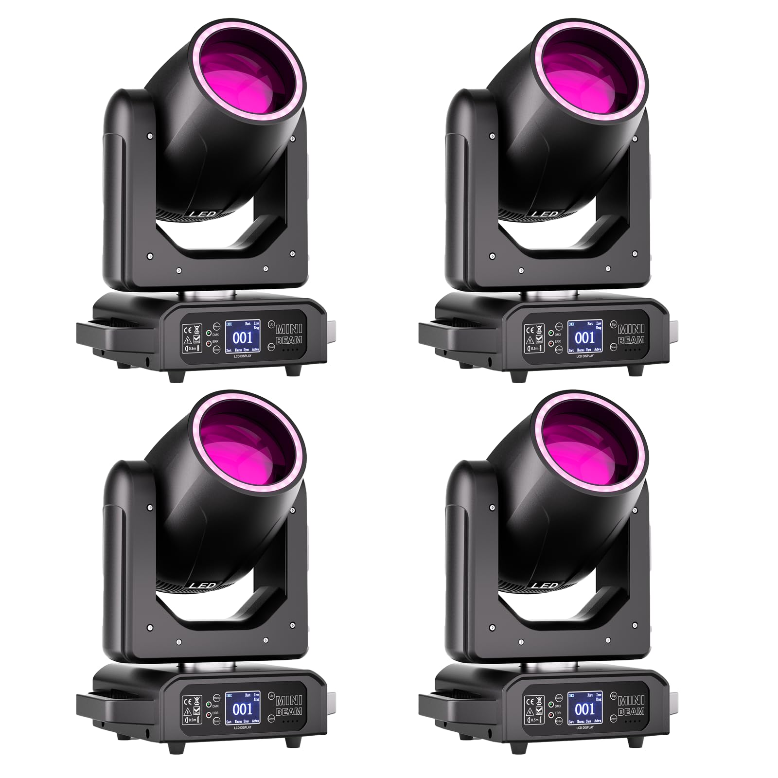 Yespick 200W LED Moving Head Light with control modes and color/gobo wheels