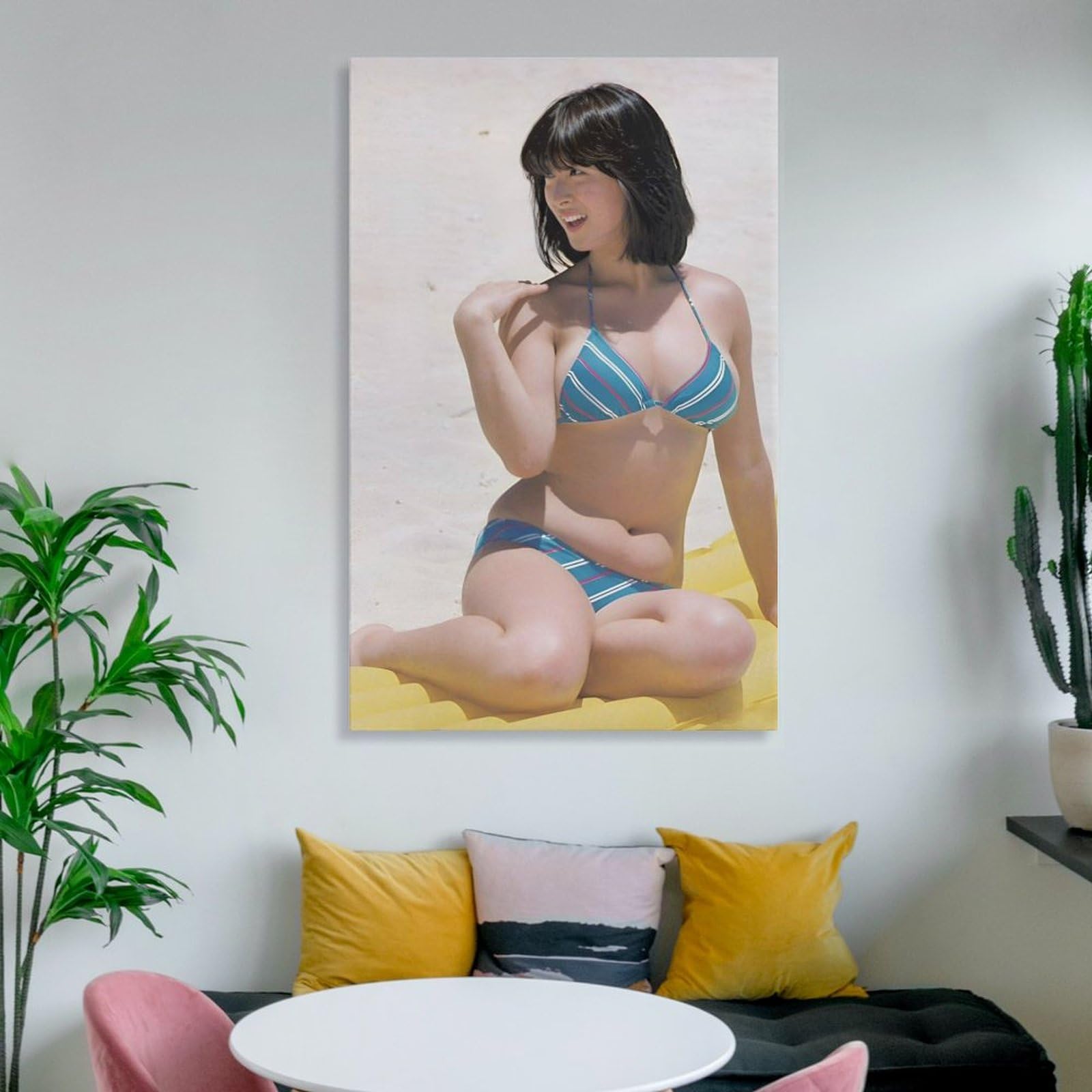 Amazon.co.jp: 河合奈保子 歌手水着9ポスター キャンバス 芸術