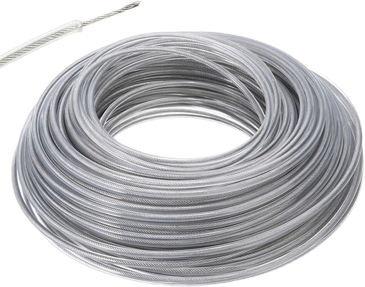 Heavy Duty Steel Wire Trimmer Line Round - 3.0mm Rope Cord for Strimmer String and Brushcutter