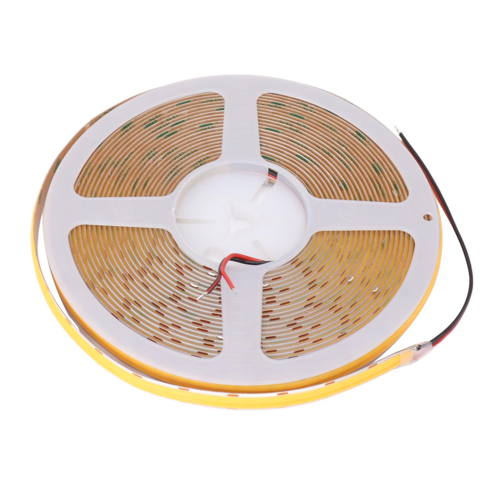 Cocoarm Striscia LED COB Silicone Doppia Nastro LED COB 32,8ft 24V 600 24W M Alta luminosità Uniforme Bagliore 180 Gradi per Armadietto Specchio Camera da Letto (Luce calda 3000K)