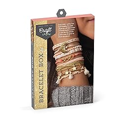 Craft Crush Bracelet Making Kit - Friendship Bracelet Kit, Jewelry Making Supplies, Arts and Crafts, Sleepover Activities, Bracelets for Teen Girls, Ages 13+