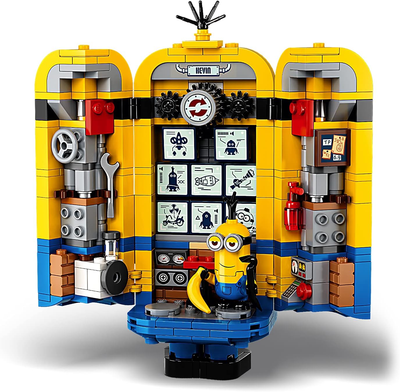 LEGO Minions: The Rise of Gru: Brick-Built Minions and Their Lair (75551) Building Set for Kids, Great Birthday Present for Kids Who Love Minions, Kevin, Bob and Stuart (876 Pieces)