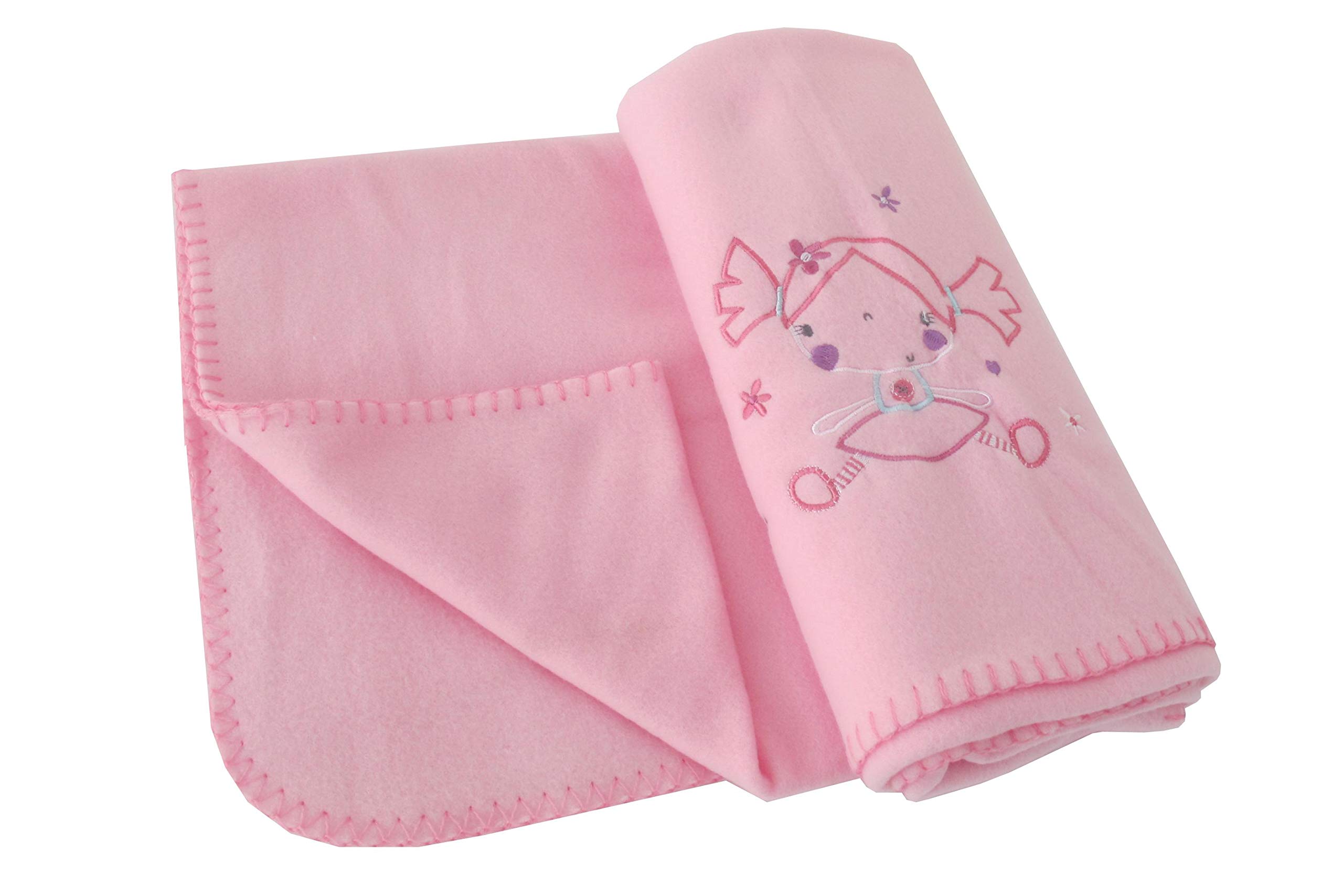 Baby Blanket Soft Comfortable Fleece blanket, Pink Color, Bedding Blankets,100x100cm,Girl gift