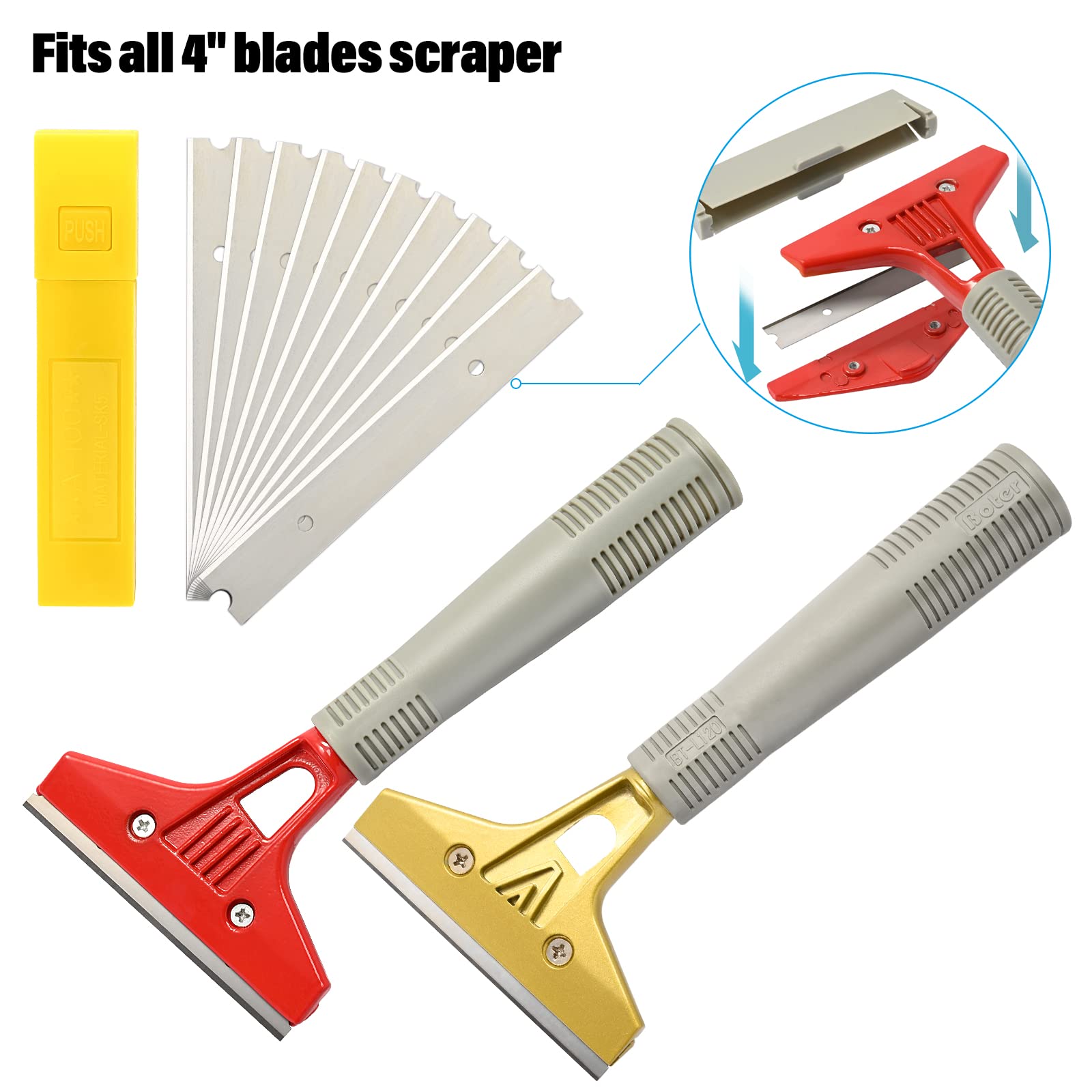 Professional schraper reservemes recht 65 mm kopen? | Beitels gutsen & drevels