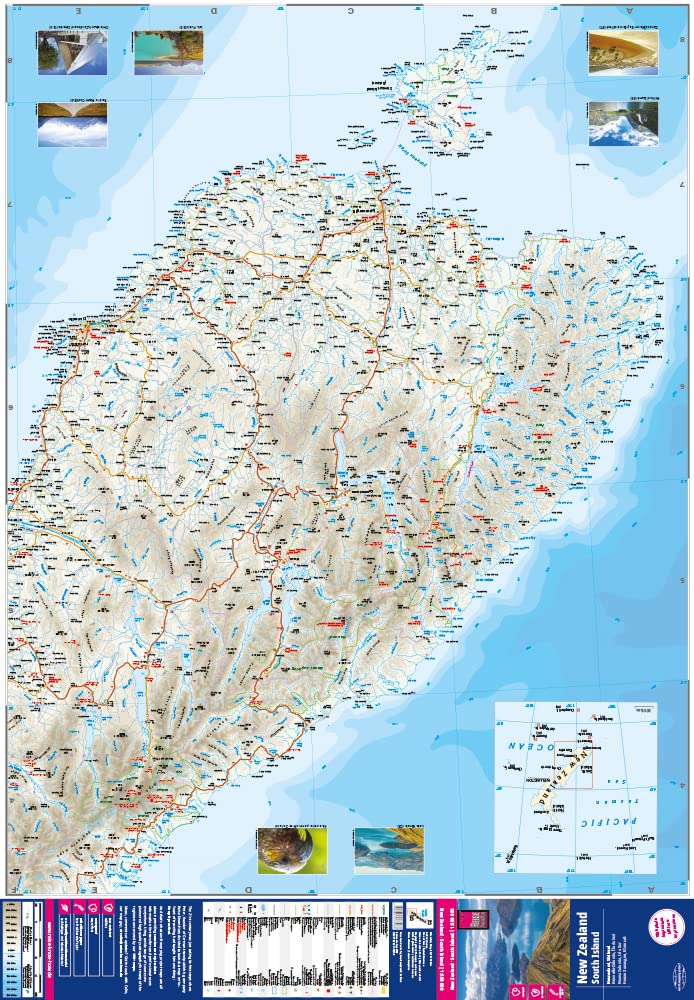 Reise Know-How Landkarte Neuseeland, Südinsel 1:550.000: world mapping project (New Zealand - South Island (1:550.000))