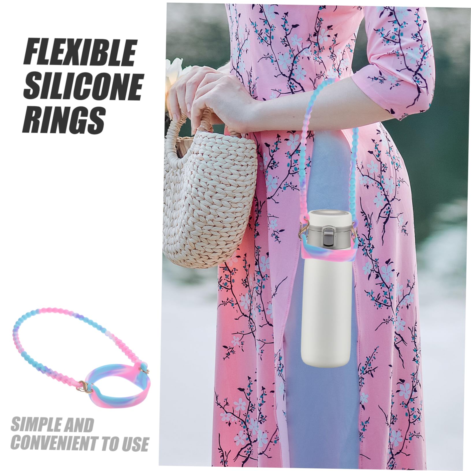 ibasenice Transport pour Bouteille Eau Support pour Bouteille Kettle Accessoire pour Activités Plein Air Protection Rayures Chaleur
