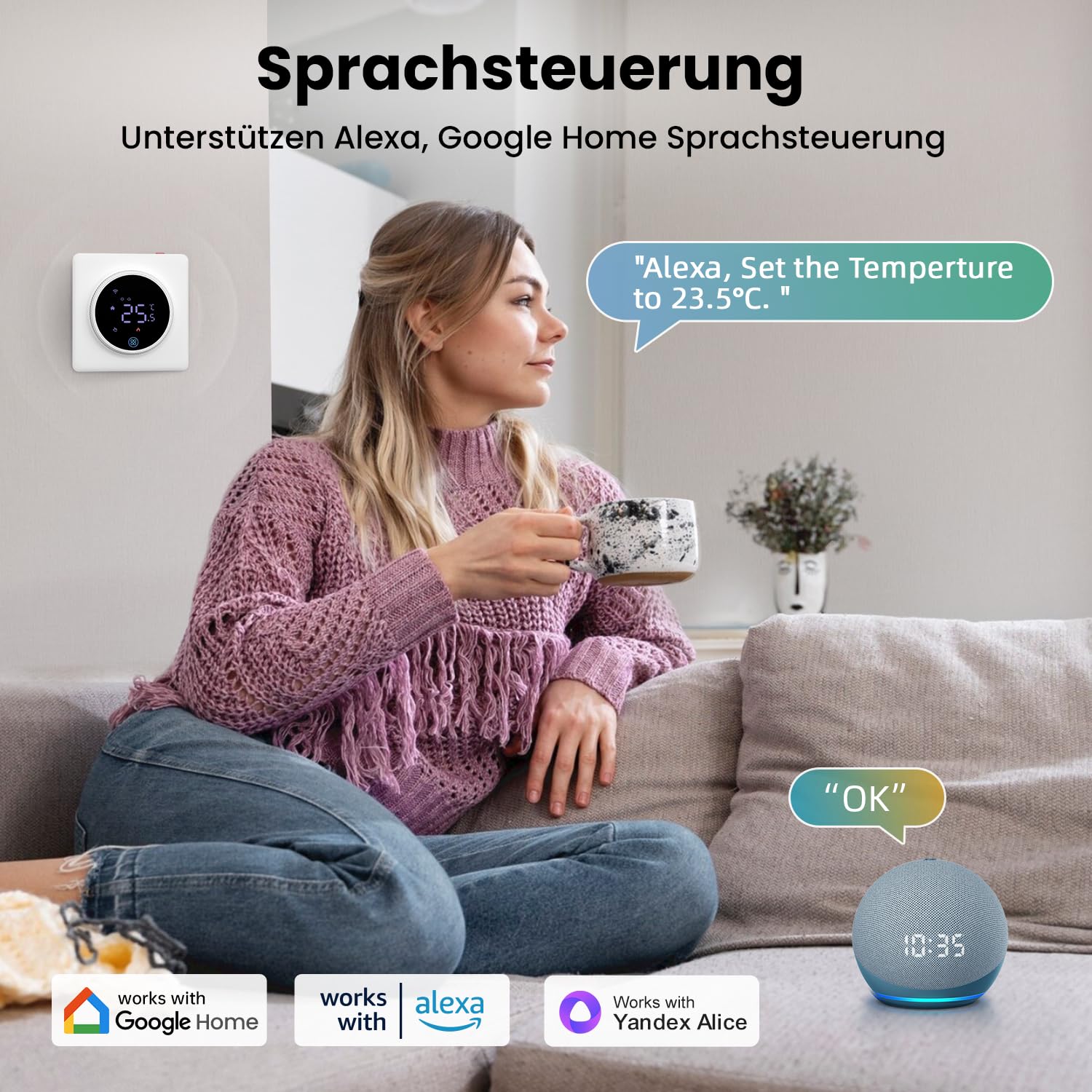 AVATTO Smart WLAN-thermostaat voor elektrische