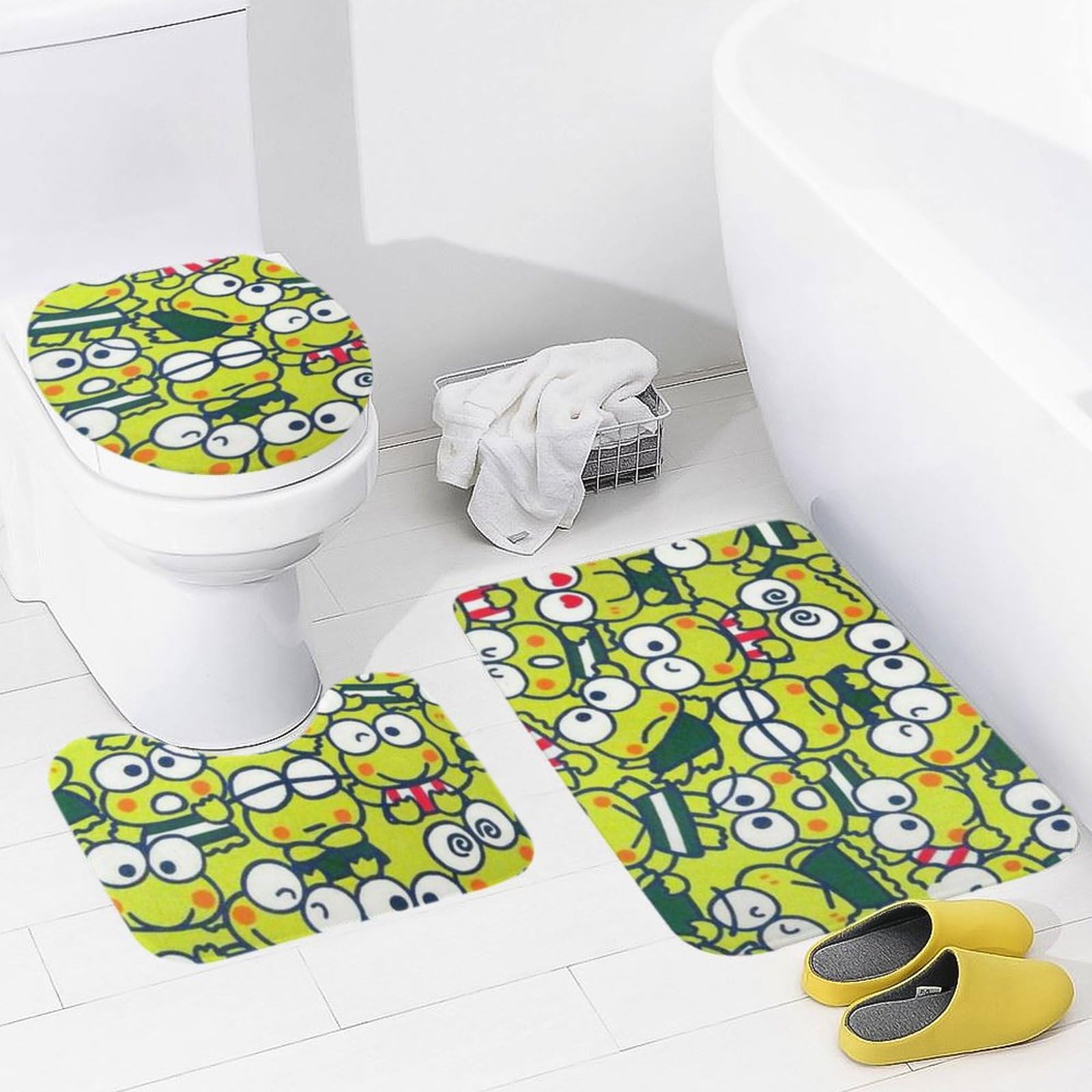 Amazon｜けろけろけろっぴ トイレマットセット 3点 セット バスマット
