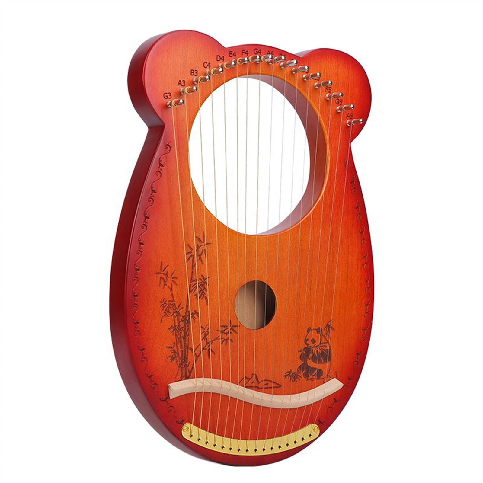 ライアーハープ Amazon | ライアーハープ 24弦 木製竪琴、マホガニーウッド