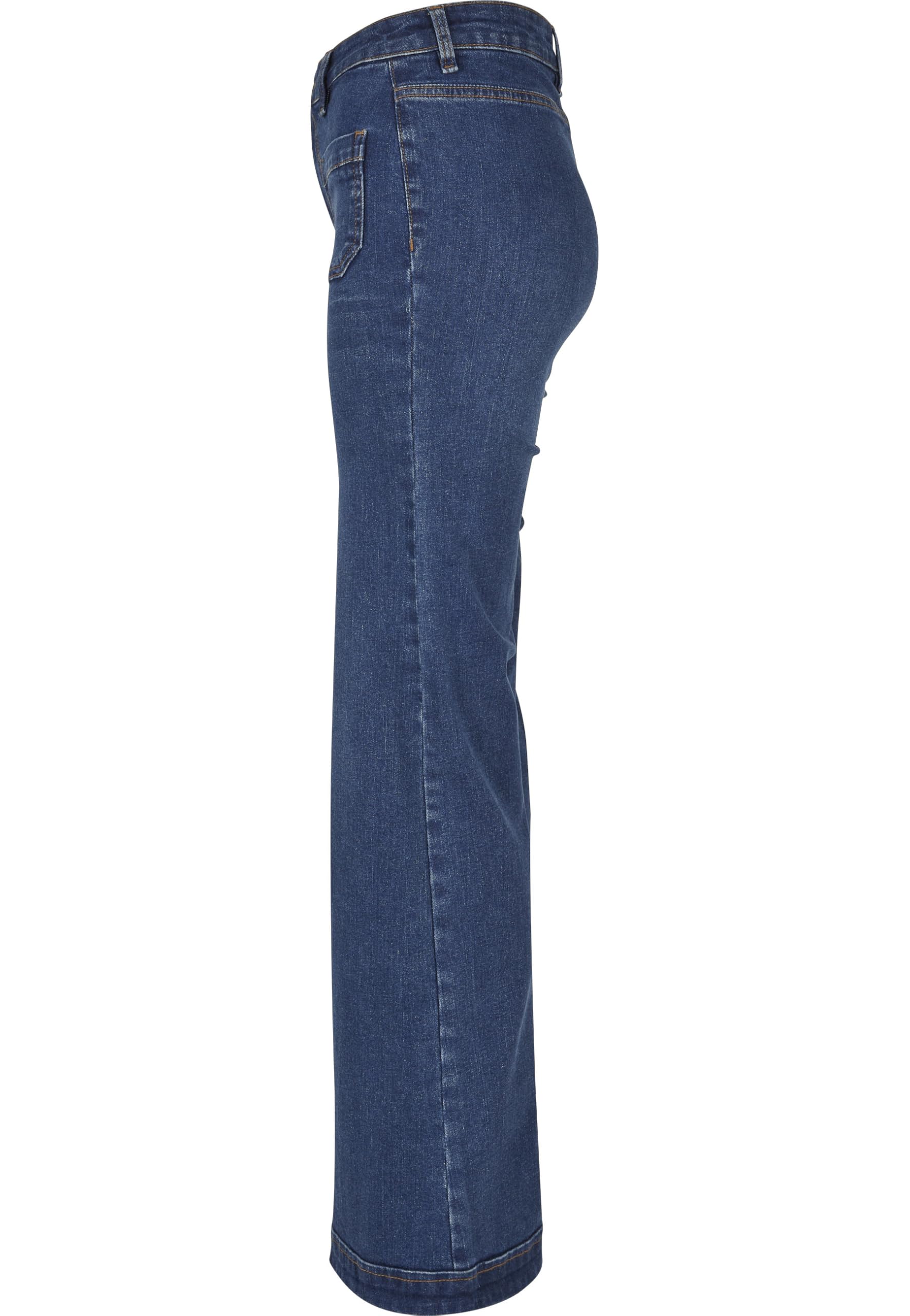 Urban Classics Damen Ladies Vintage Flared Denim Pants