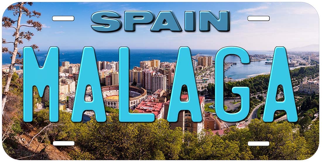 Malaga Spain Novelty Car Auto License Plate