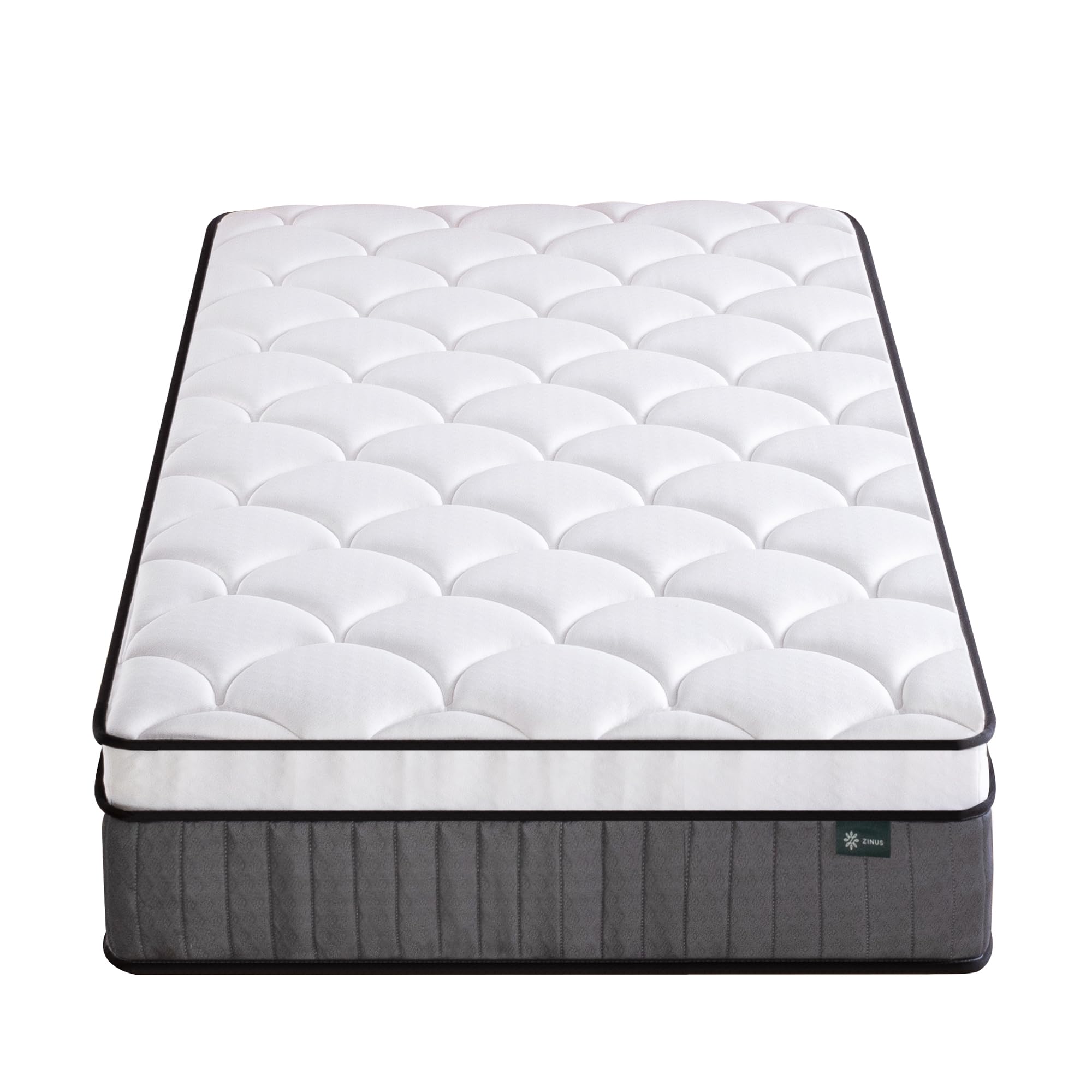 Zinus Materasso Singolo 80x190 cm - Hybrid - Altezza 25 cm - Tight Top - Materasso Memory Foam e Molle Insacchettate - Certificato OEKO-TEX - Comfort Ergonomico