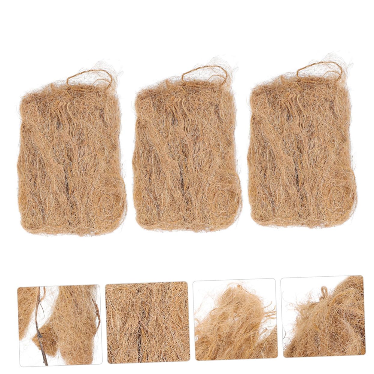 HEMOTON 5 Ensembles Soie De Jute Allume-feu Pratique Allume-feu Professionnel Outil De Feu Extérieur Accessoire De Camping Outil De Feu De Camping Allume Feu Light Brown 3 Pièces * 5