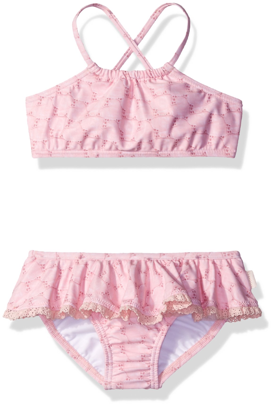 Seafolly Girls' Swan Lake Tankini, Ballet Pink, 3