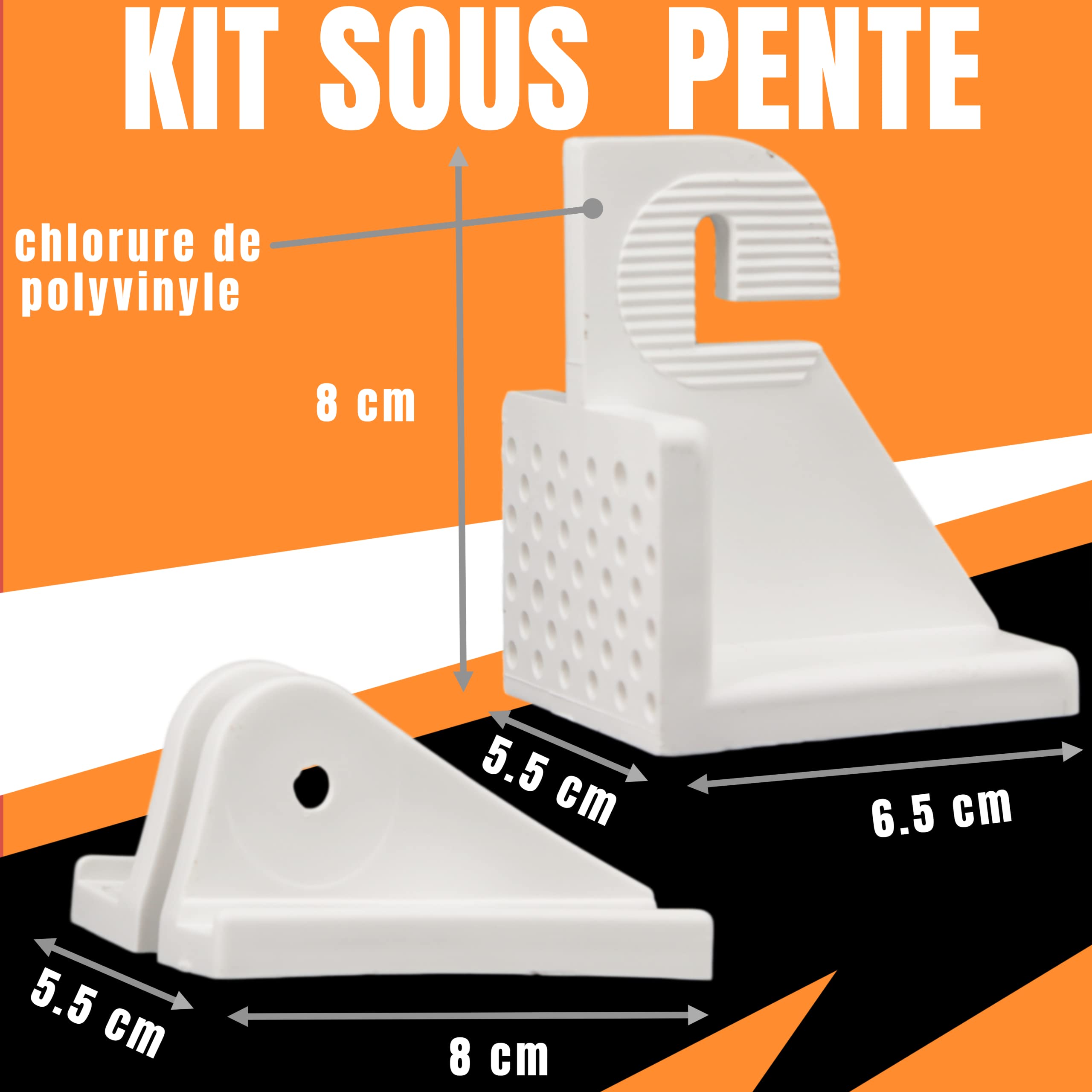 MagicBike Kit sous Pente – Solution d’aménagement et de Rangement sous Pente pour combles, placards, dressings et Bureaux avec optimisation de l’Espace sous toiture (Lot de 6)