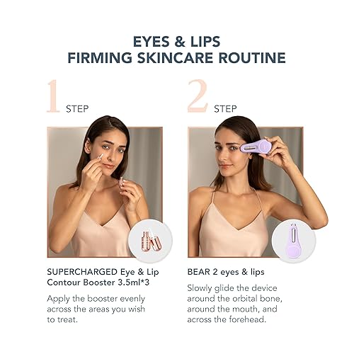 Miniatura 10 de FOREO Bear 2 Eyes & Lips - Microcurrent Line Smoothing Instant Face Lift - - Dispositivo de cuidado de ojos - Lifting de cejas - Tratamiento de