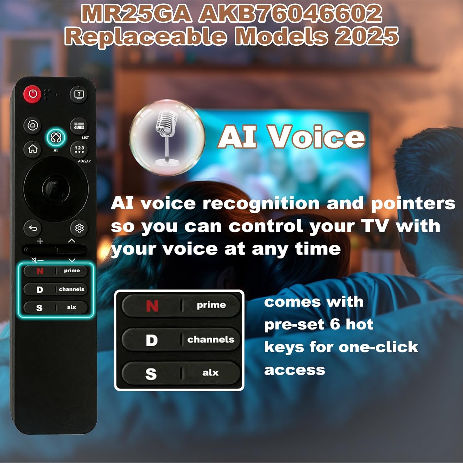 AI Voice Recognition Feature of MR25GA Remote