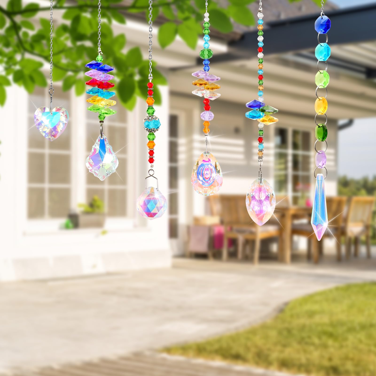 Kit DIY Attrape-soleil - 460 Pièces Cristal Et Métal - Décoration Fenêtre, Jardin, Intérieur - Créativité Et Arc-en-ciel Lumineux