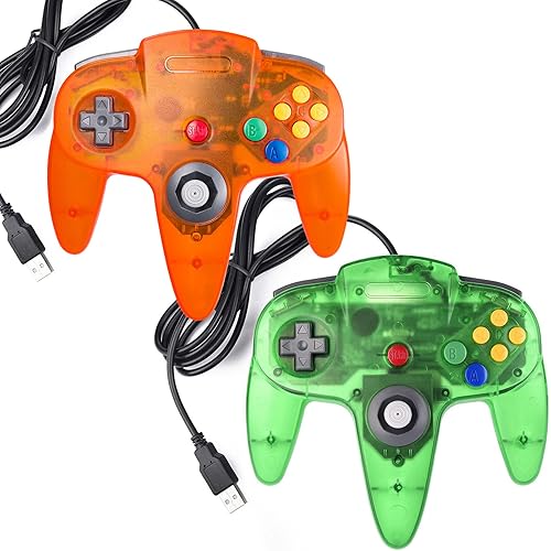 Gamrombo Wired Xbox 360 Controller Replacement - Compatible With 360, Slim & PC Windows 10/11