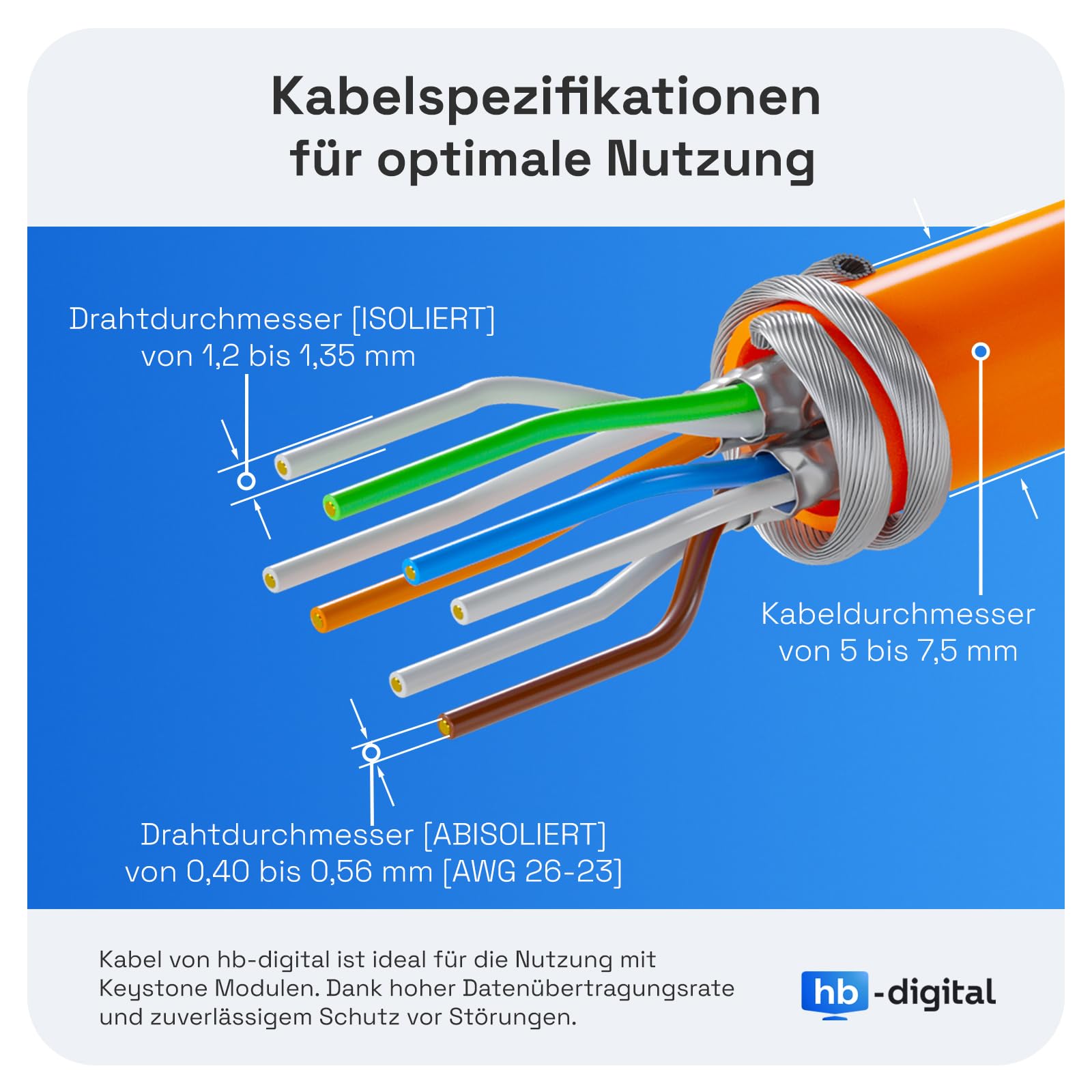 hb-digital SET: 12x Cat.6a Keystone Module RJ45 12x DIN-rail adapter Keystone-houder voor DIN-rail 35 mm standaard | RJ45-Jack afgeschermd gereedschapsloze montage Ethernet LAN Netwerk STP LSA