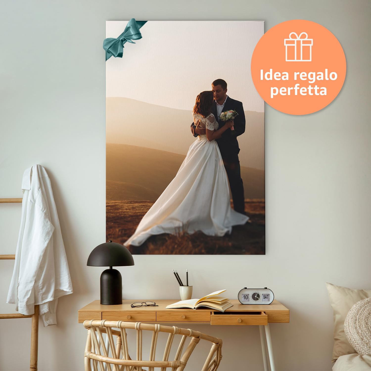 murando - Quadri Personalizzati con Foto 120x60 cm STAMPARE FOTO ONLINE - Personalizza il Tuo Quadro - Stampa su Tela Strutturata Personalizzata - Idea Regalo Compleanno - Grandi Dimensioni Moderni