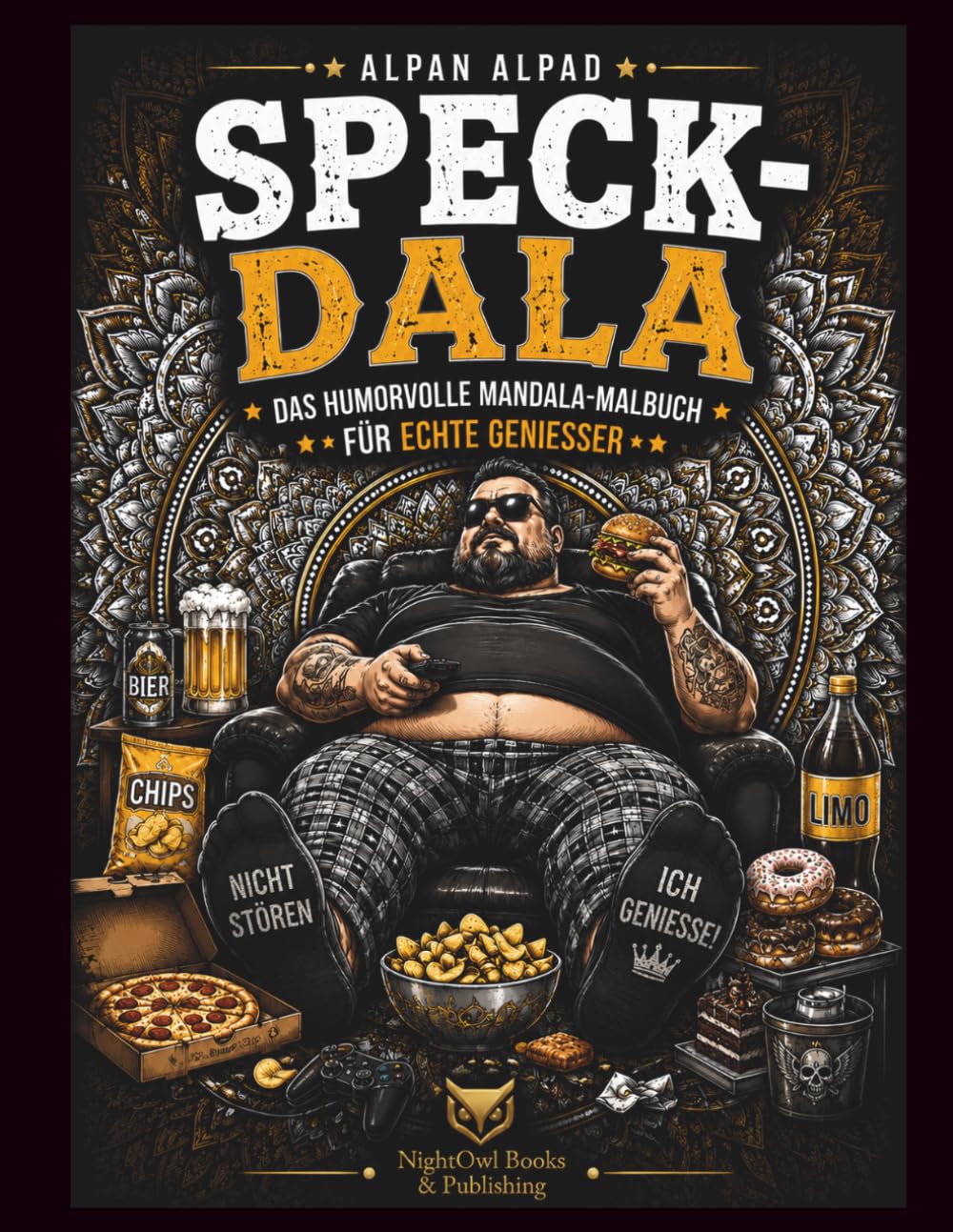 SPECK-DALA: DAS HUMORVOLLE MANDALA-MALBUCH FÜR SNACKS, COUCH-HELDEN UND FAST-FOOD-FANS