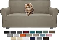 Vista 84 de JIVINER Fundas de sofá de alta elasticidad para sofás de 3 cojines, funda elástica de jacquard de 1 pieza, funda de sofá antideslizante con parte