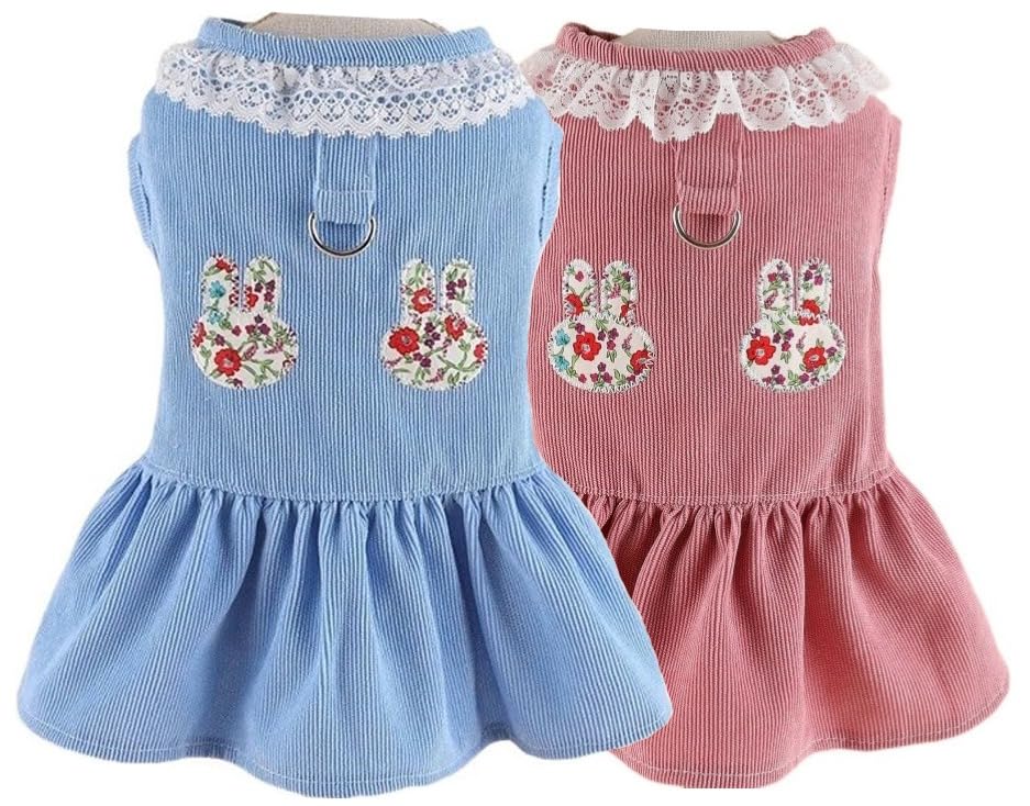 See full amazon price history chart for PETANGEL 2Pcs Small Dog Cat Harness Dress with D Ring Rabbit Patch Lace Princess Puppy Dress Skirt Thick Corduroy Holiday Pet Clothes Dresses for Yorkii,Maltese, Bichon(Size:M,Chest:40cm,Length:30cm) PETANGEL 2Pcs Small Dog Cat Harness Dress with D Ring Rabbit Patch Lace Princess Puppy Dress Skirt Thick Corduroy Holiday Pet Clothes Dresses for Yorkii,Maltese, Bichon(Size:M,Chest:40cm,Length:30cm) (B0CBJT525J) Amazon Price History, Amazon Price Tracker