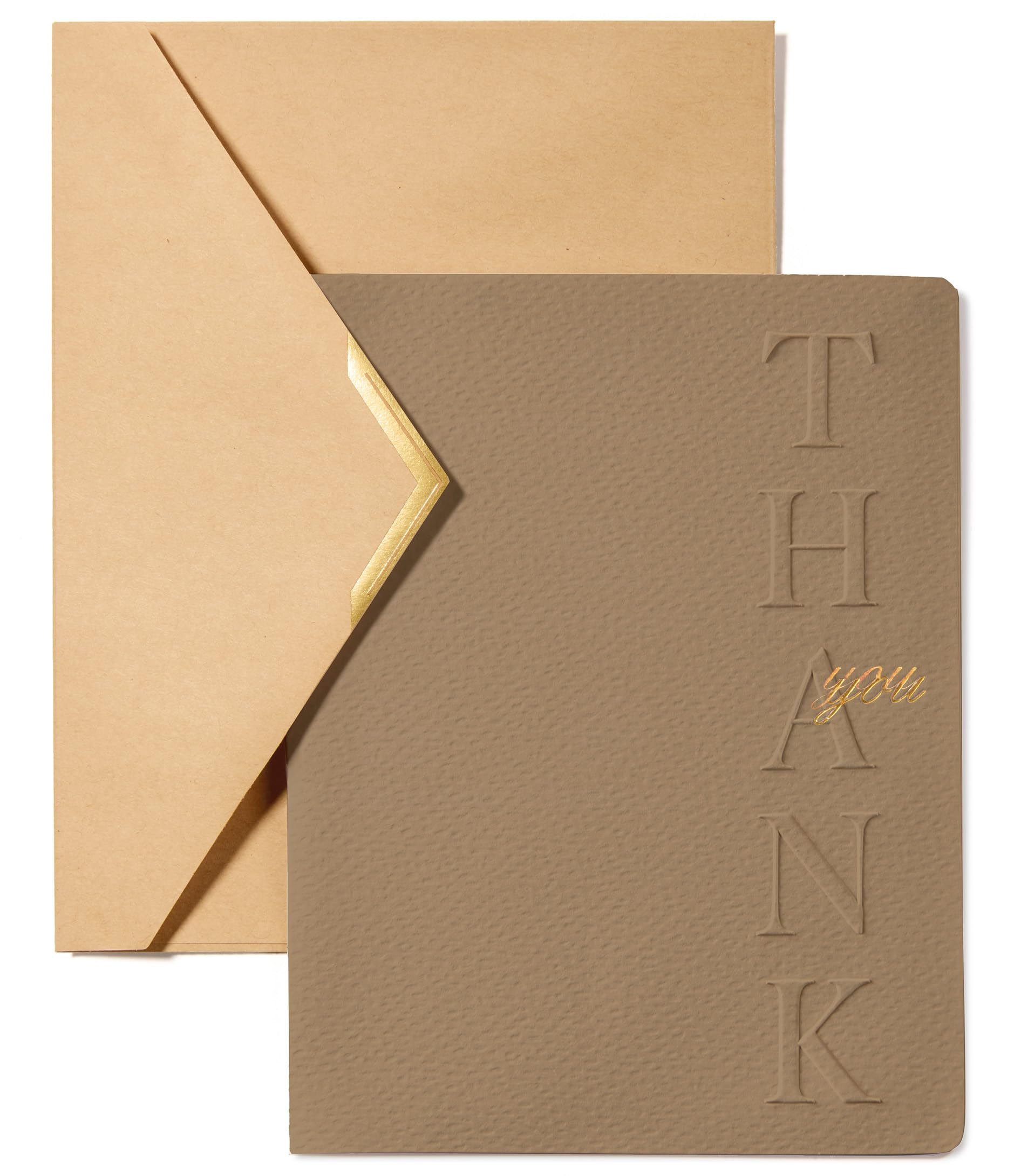 Vitalizart Thank You Cards & Envelopes 16 Pcs Brown Greeting Cards