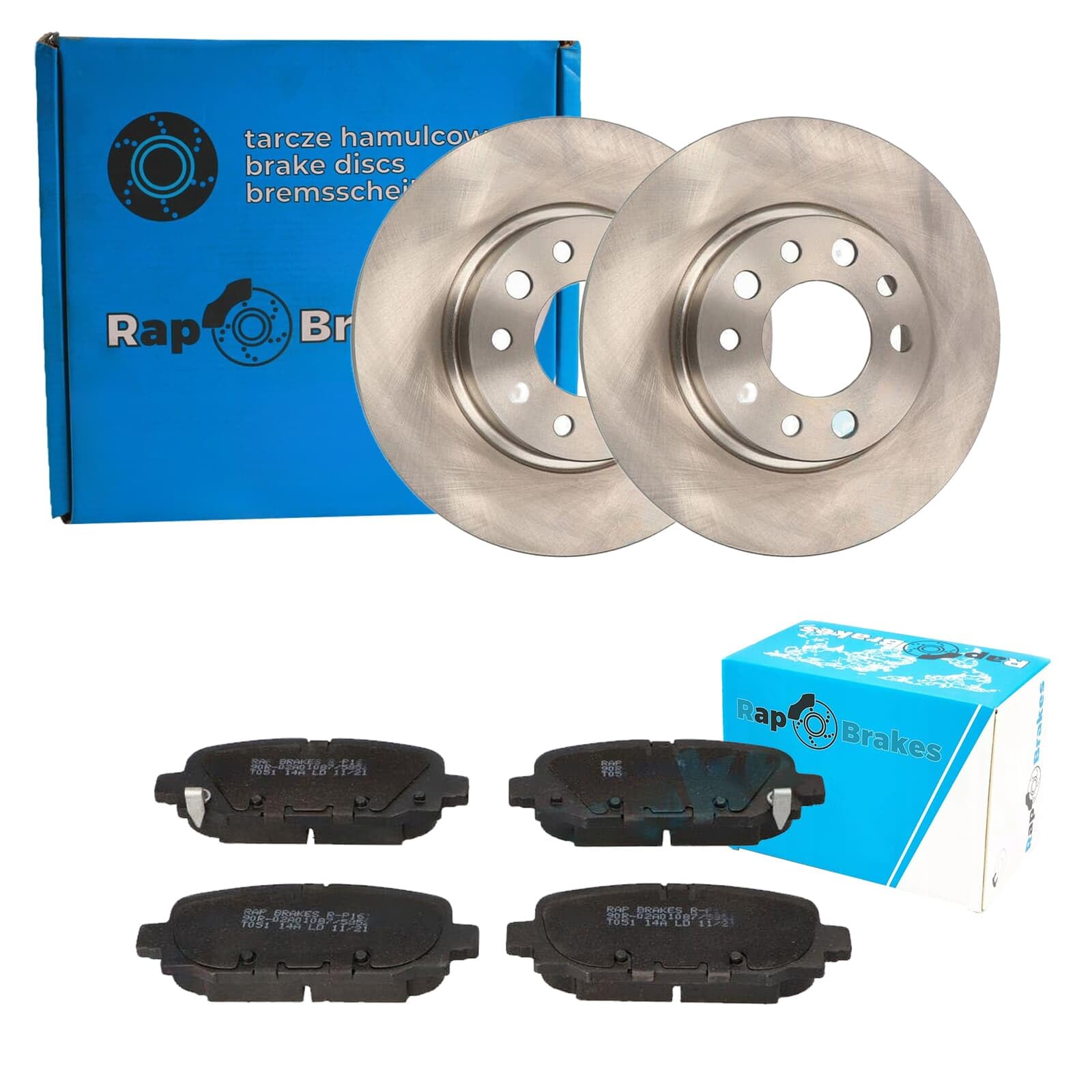 RAP Brakes Bremsenset 278mm hinten | R-D0375 + R-P1612 Kompatibel mit Compass (mp, M6, Mv, M7)