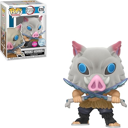 Miniatura 3 de Funko Animación Demon Slayer - Inosuke Hashibira Flocado Edición Especial Multicolor Exclusivo #870