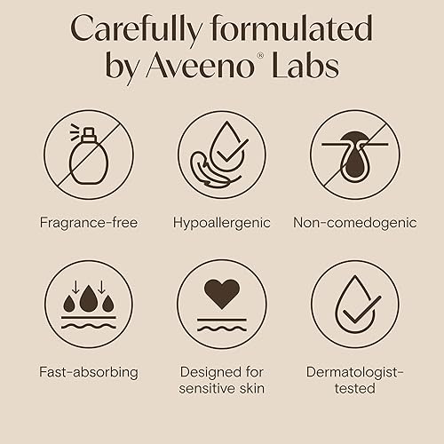 Miniatura 4 de Aveeno Paquete de crema hidratante para piel sensible, gel hidratante facial Calm + Restore Oat, 1.7 onzas y crema hidratante diaria de tamaño de