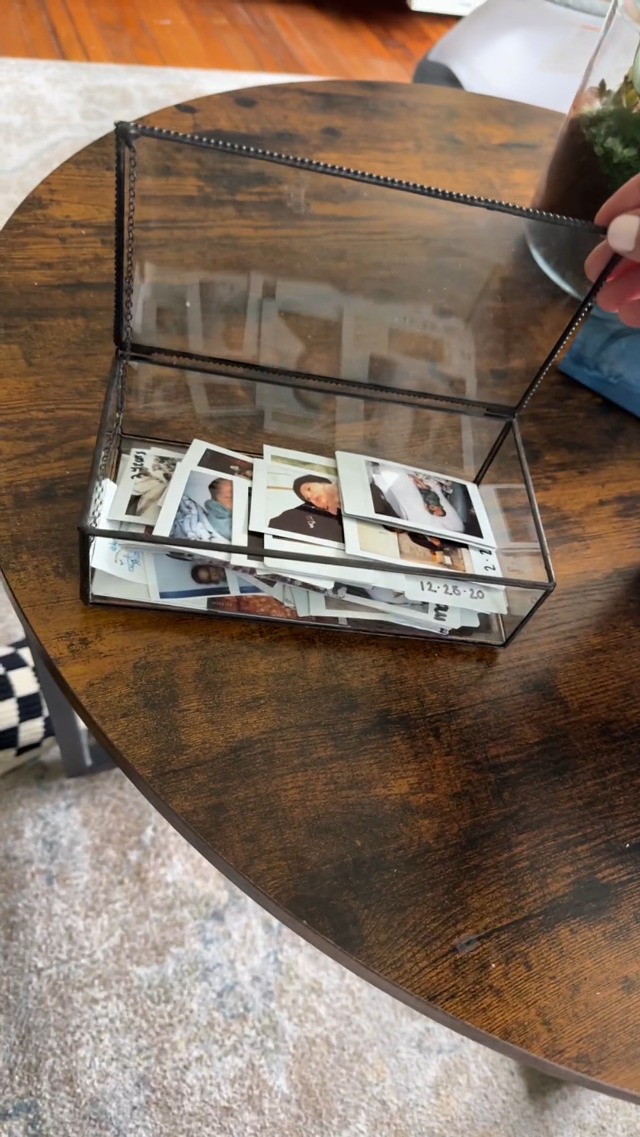 Amazon.com: WHSLILR Vintage Glass Jewelry Box Keepsake Box