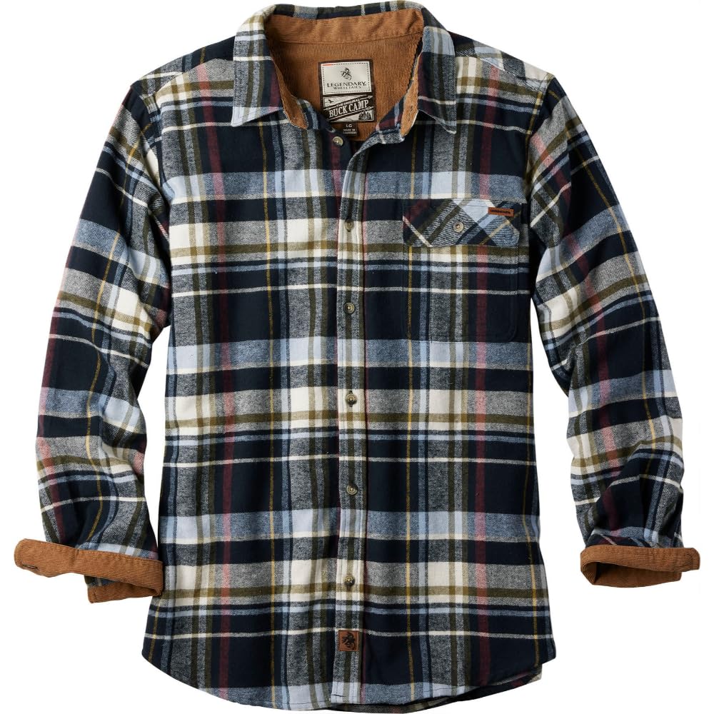 Legendary Whitetails Men's Size Traditional, Midnight Water Plaid, X-Large Tall